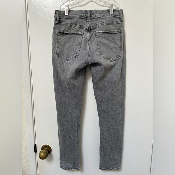 AGOLDE Toni Mid Rise Straight Leg Ankle Gray Denim Jeans EUC - Picture 3 of 10